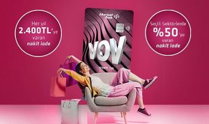 Alternatif Bank VOV Kart ile müşterilerine, yıllık 2 bin 400 TL’ye kadar nakit iade imkanı sunuyor