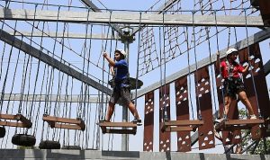 Küçükçekmece’deki Macera Parkları Ziyaretçi Akınına Uğradı