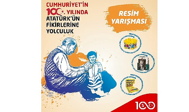 Çocuklar çizimleriyle “Cumhuriyetin 100. Yılında Atatürk’ün Fikirlerine Yolculuk” edecek