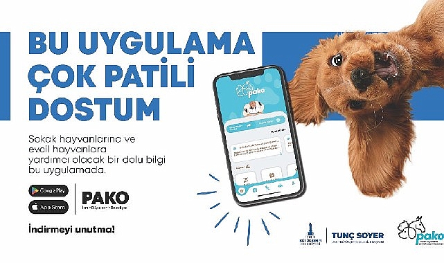 Büyükşehir’den can dostlar için “Pako” mobil uygulaması