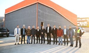 Maşukiye kapalı spor salonu’nda son çalışmalar