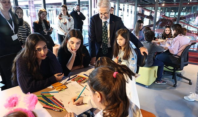 DOST Projesi’ne katılan çocuklar tasarımlara başladı