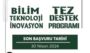 “Bilim-Teknoloji-İnovasyon Tez Destek Programı” Başvuruları Başladı
