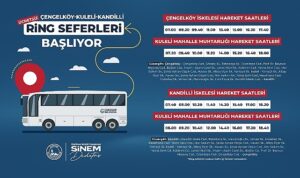 Üsküdar’da çengelköy – kuleli – kandilli ring seferleri başlıyor