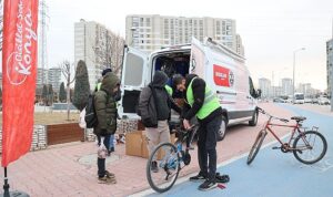 Konya Büyükşehir’den “Dünya Kışın Bisikletle İşe Gitme Günü” Etkinlikleri