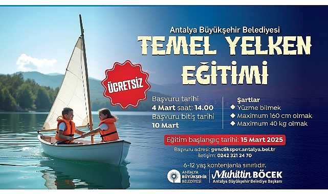 Büyükşehir’den ‘Temel Yelken Eğitimi’