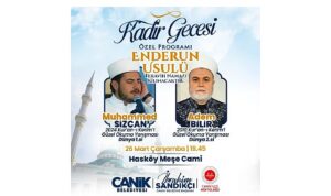 Canik Belediyesi’nden Kadir Gecesi Özel Programı