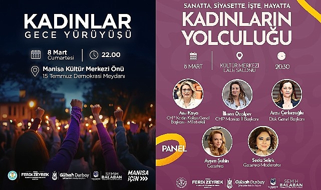 Manisa’da 8 Mart’a Özel Etkinlikler