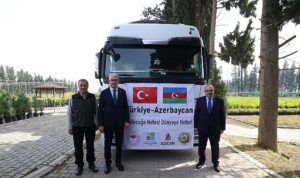 100 bin fidan kardeş ülke için yola çıktı