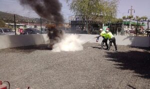 Büyükşehir İtfaiyesi’nden polislere yangın eğitimi
