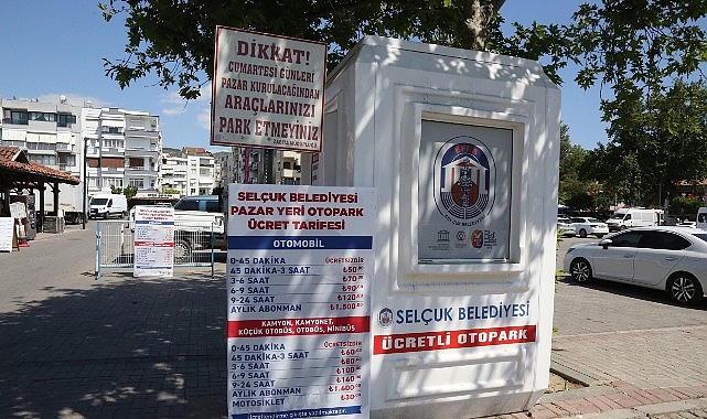 Efes Selçuk’ta Pazar Yeri Otoparkında Hem Ücretsiz Süre Arttı Hem Abonmanlık Başladı