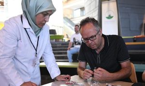 Engelli ve engelsiz bireyler birlikte üretmenin mutluluğunu yaşadı