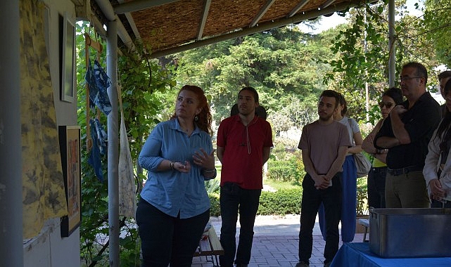 EÜ Botanik Bahçesi’nde tekstil sanatında biyo-tasarım uygulamalı olarak anlatıldı