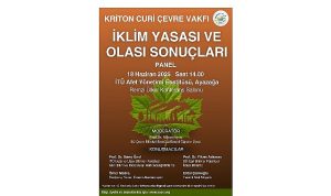 “İklim Yasası ve Olası Sonuçları” Paneli, Kriton Curi’nin Anısına Düzenleniyor