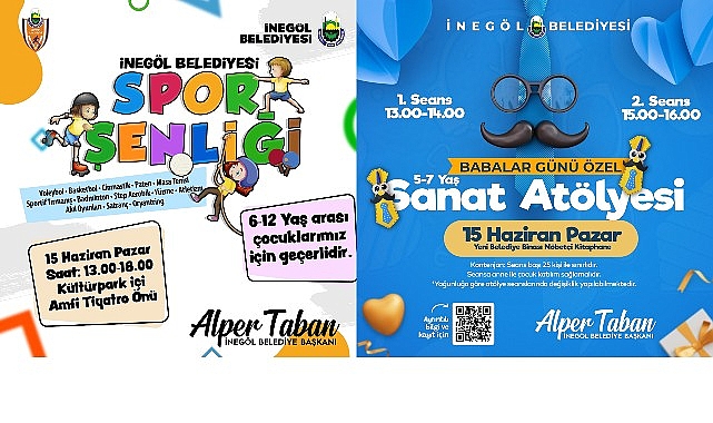 İnegöl Belediyesi’nden Babalar Gününde İki Ayrı Etkinlik