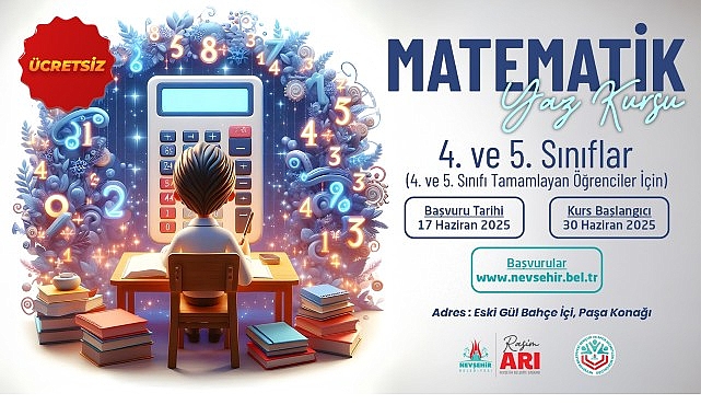 Nevşehir Belediyesi’nden Matematik Yaz Kursu
