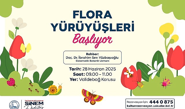Üsküdar’da Flora Yürüyüşleri Başlıyor