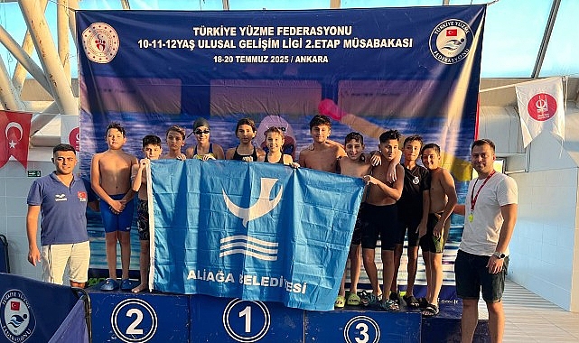 Aliağalı Yüzücüler Ankara’da Göz Doldurdu