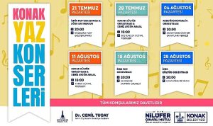 Konak Yaz Konserleri başlıyor