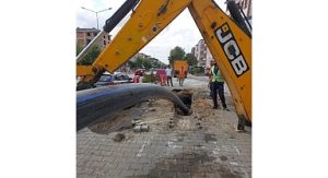 200 metrelik hat kazı yapılmadan yenilendi