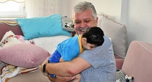 Başkan Gerenli’den minik Poyraz’a moral ziyareti