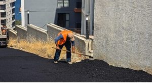 Hisar Mahallesi’nde Asfalt Çalışması