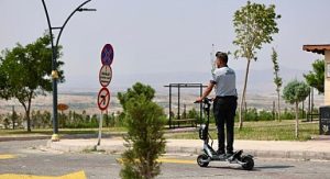 Kahveci Dağı’nda Scooterli Güvenlik Görevlileri