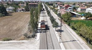 Mihmandarlı Caddesinde Asfalt Çalışması