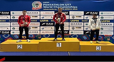 Osmangazili milli pentatlet Arda Meriç’ten dünya ikinciliği