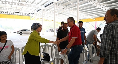 Tekirova pazar yerinde kuralar çekildi