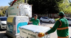 Tertemiz Çankaya için yeni çöp konteynerleri