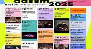 AASSM’de ekim ayı sanatla geçecek