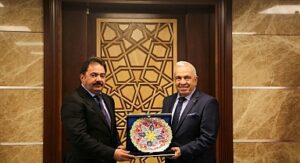 Başkan Şadi Özdemir’den Emniyet Müdürü Gökce’ye hayırlı olsun ziyareti