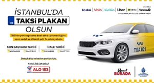 İstanbul’da bir taksi plakan olsun