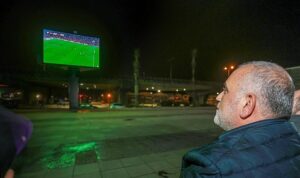 Canik’te Milli Maç Heyecanı Dev Ekranla Paylaşıldı