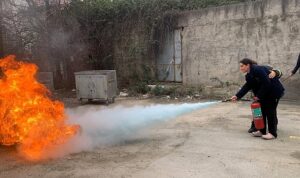KOBİTEM’in yangın eğitimi ile hastaneler güvende