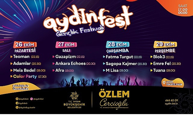 Aydınfest İçin Geri Sayım Başladı: Başkan Çerçioğlu Tüm Vatandaşları Festivale Davet Etti
